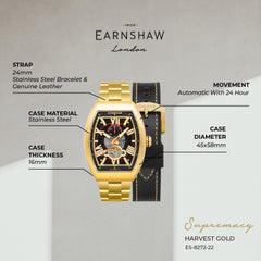 Earnshaw Supremacy Automatic Men's Watch -  ES-8272-22