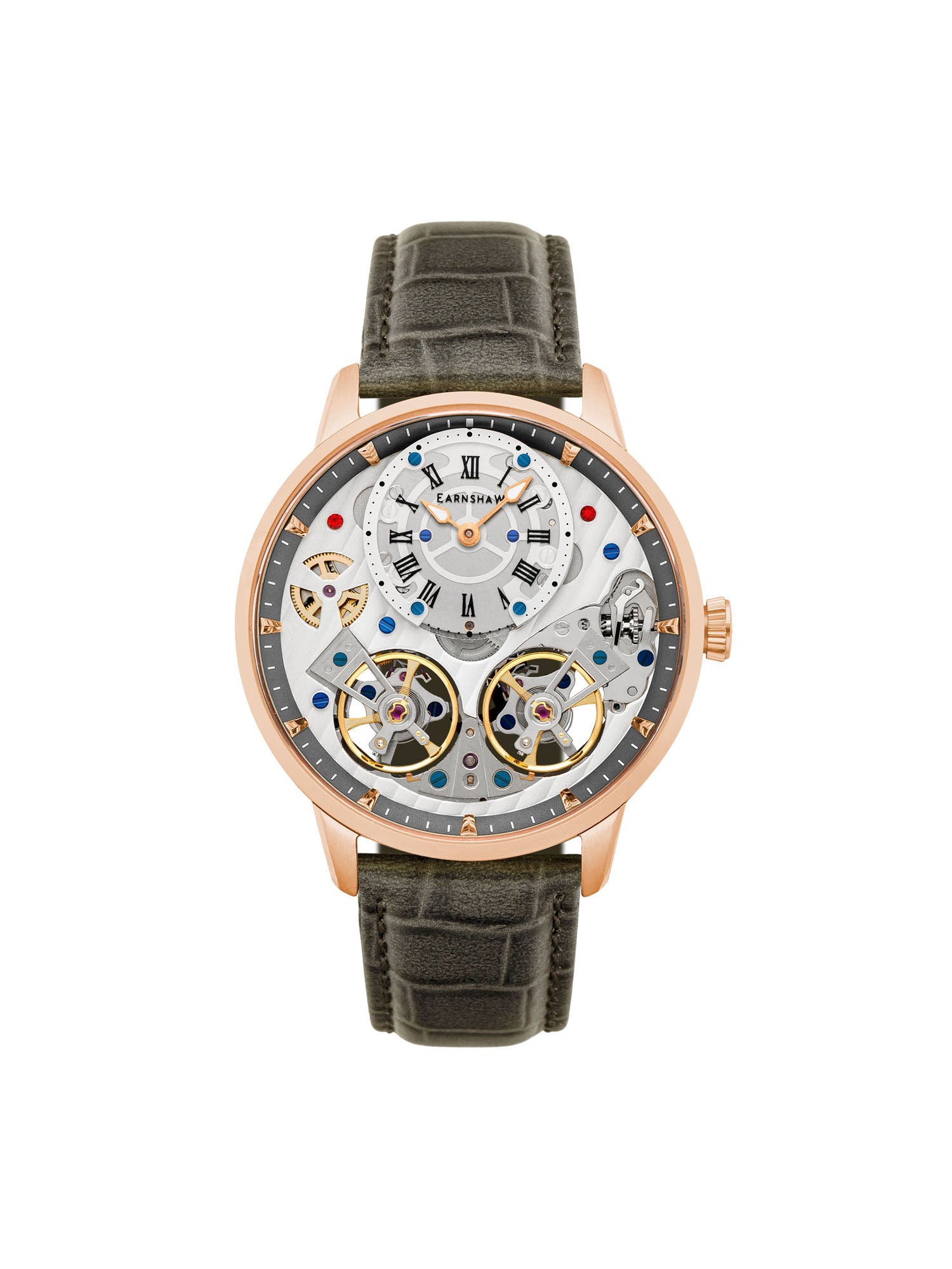 Earnshaw Brewster Double Barrel Automatic Men's Watch -  ES-8273-07