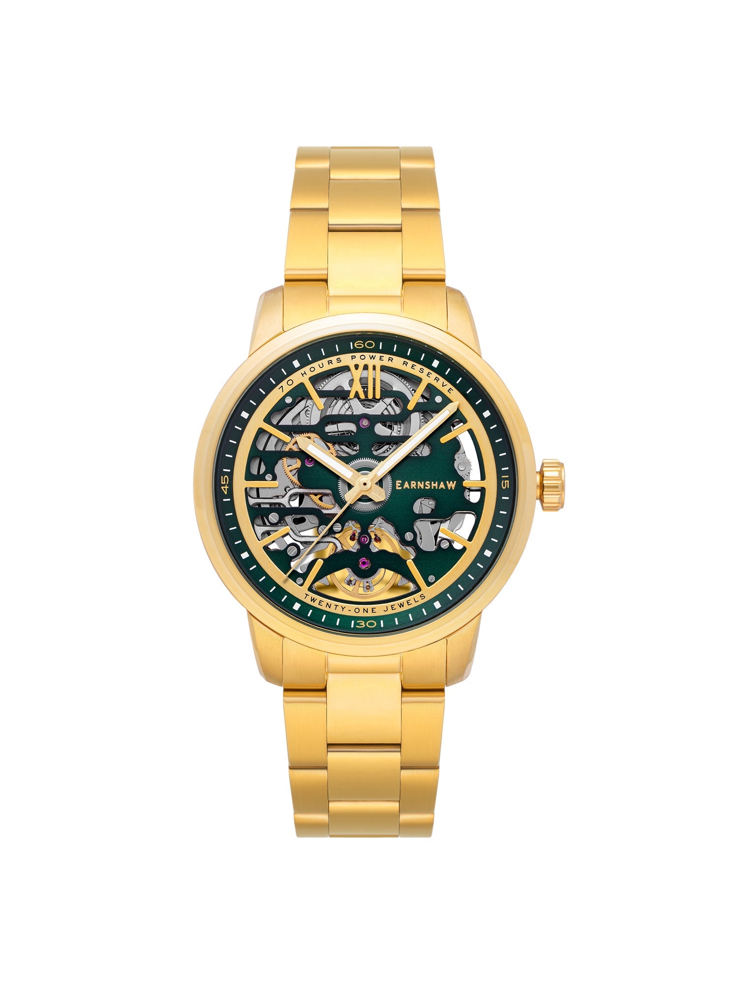 Earnshaw Skeleton 21 Jewels Automatic Men's Watch - ES-8274-55