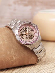 Earnshaw Ladies Martineau Automatic Skeleton Women's Watch -  ES-8275-33