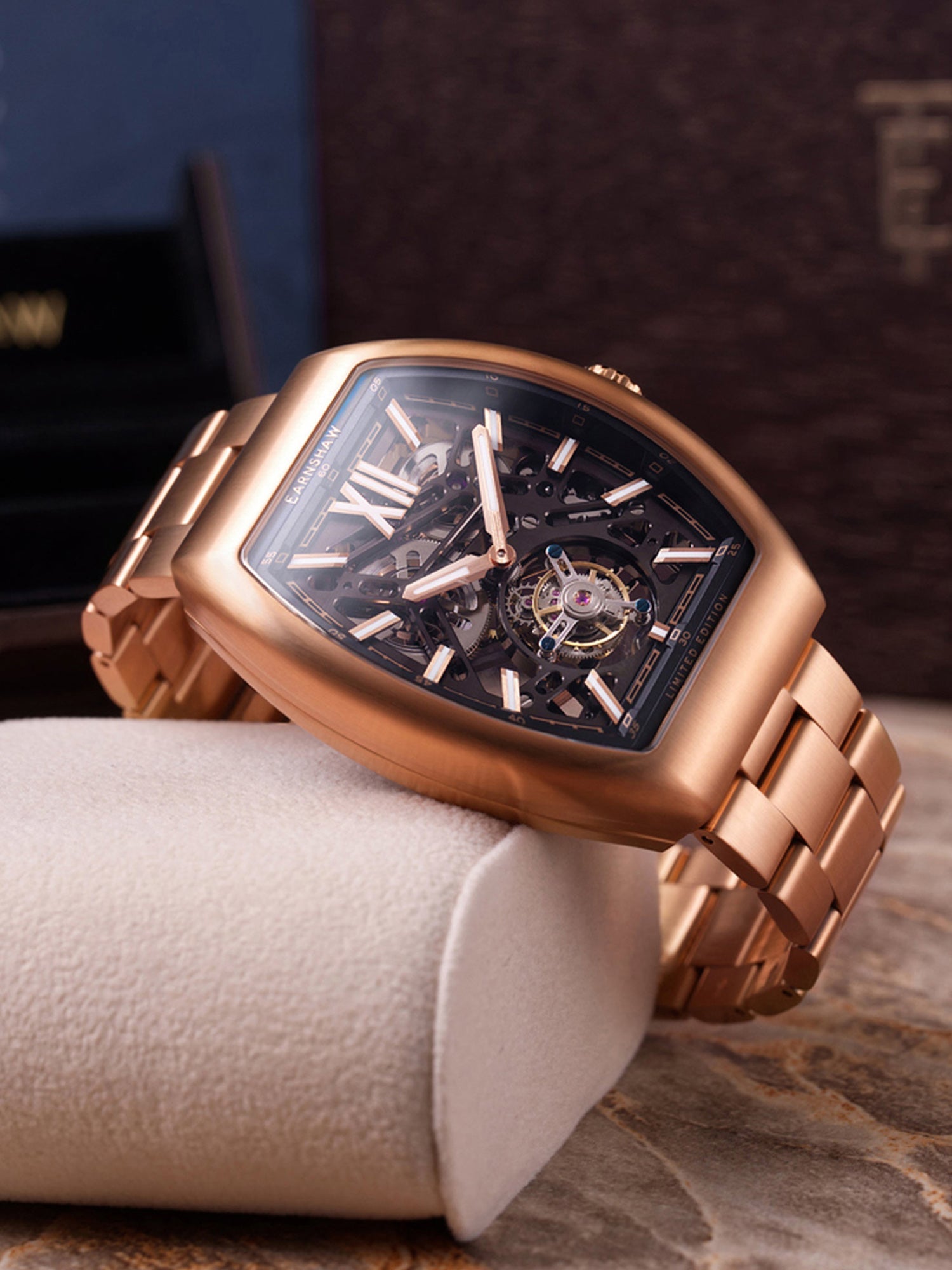 Earnshaw Tourbillon Limited Edition Skeleton Men's Watch - ES-8277-33