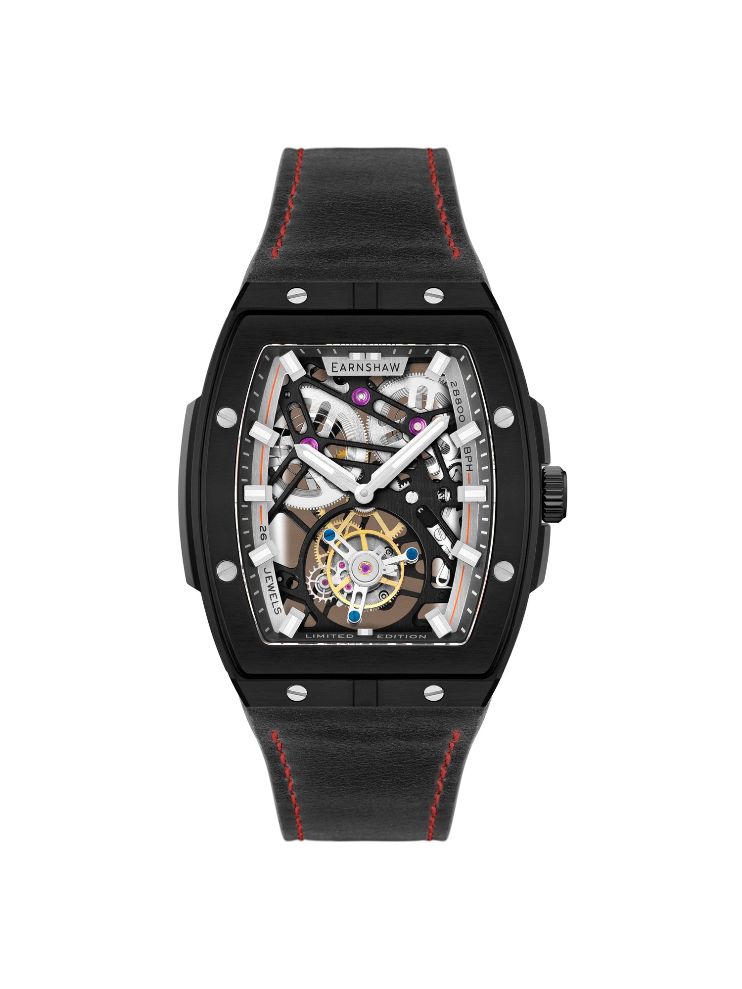 Earnshaw Invincible Limited Edition Tourbillon Automatic Men's Watch - ES-8281-05