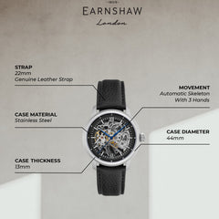 Earnshaw Cornwall Skeleton Automatic Men's Watch -  ES-8290-01