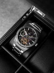 Earnshaw Drake Dual Time & Moonphase Automatic Men's Watch -  ES-8291-11