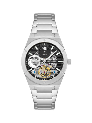Earnshaw Drake Dual Time & Moonphase Automatic Men's Watch -  ES-8291-11