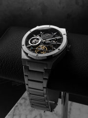 Earnshaw Drake Dual Time & Moonphase Automatic Men's Watch -  ES-8291-11