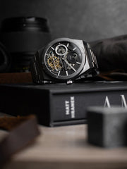 Earnshaw Drake Dual Time & Moonphase Automatic Men's Watch -  ES-8291-11