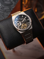 Earnshaw Drake Dual Time & Moonphase Automatic Men's Watch -  ES-8291-11