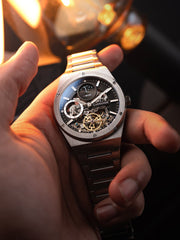 Earnshaw Drake Dual Time & Moonphase Automatic Men's Watch -  ES-8291-11