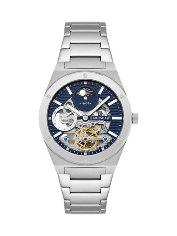Earnshaw Drake Dual Time & Moonphase Automatic Men's Watch -  ES-8291-22
