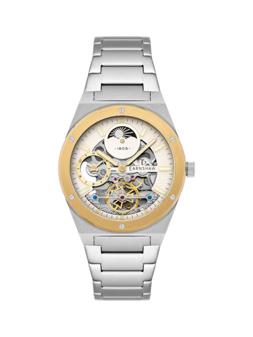 Earnshaw Drake Dual Time & Moonphase Automatic Men's Watch -  ES-8291-33