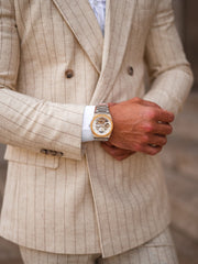 Earnshaw Drake Dual Time & Moonphase Automatic Men's Watch -  ES-8291-33