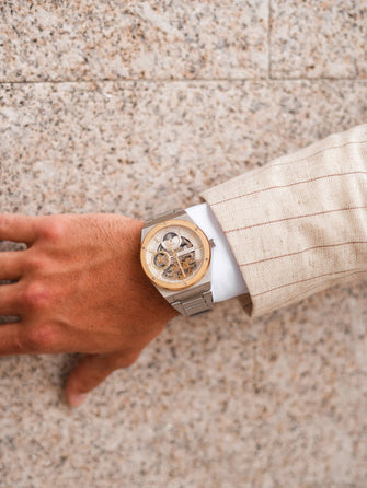 Earnshaw Drake Dual Time & Moonphase Automatic Men's Watch -  ES-8291-33