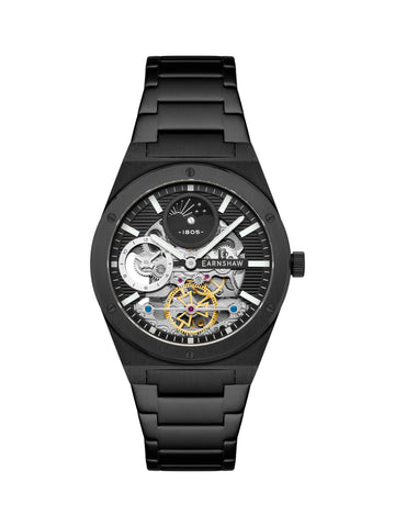 Earnshaw Drake Dual Time & Moonphase Automatic Men's Watch -  ES-8291-55