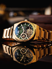 Earnshaw Drake Dual Time & Moonphase Automatic Men's Watch -  ES-8291-66