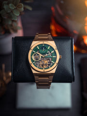 Earnshaw Drake Dual Time & Moonphase Automatic Men's Watch -  ES-8291-66