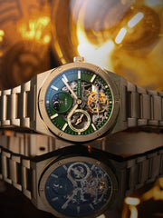 Earnshaw Drake Dual Time & Moonphase Automatic Men's Watch -  ES-8291-66