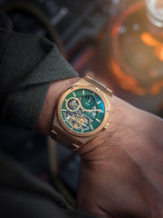 Earnshaw Drake Dual Time & Moonphase Automatic Men's Watch -  ES-8291-66