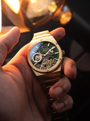 Earnshaw Drake Dual Time & Moonphase Automatic Men's Watch -  ES-8291-66