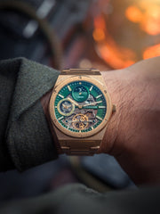 Earnshaw Drake Dual Time & Moonphase Automatic Men's Watch -  ES-8291-66