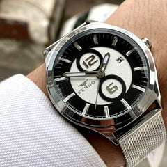 Ferro Quartz with Date Men's Watch - F11090C-A2