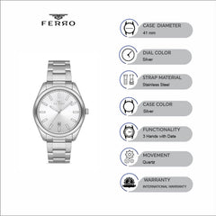 Ferro Quartz Men's Watch - F11160A-A