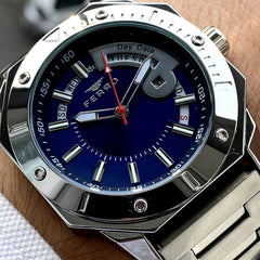 Ferro Quartz with Day & Date Men's Watch - F11198A-A3