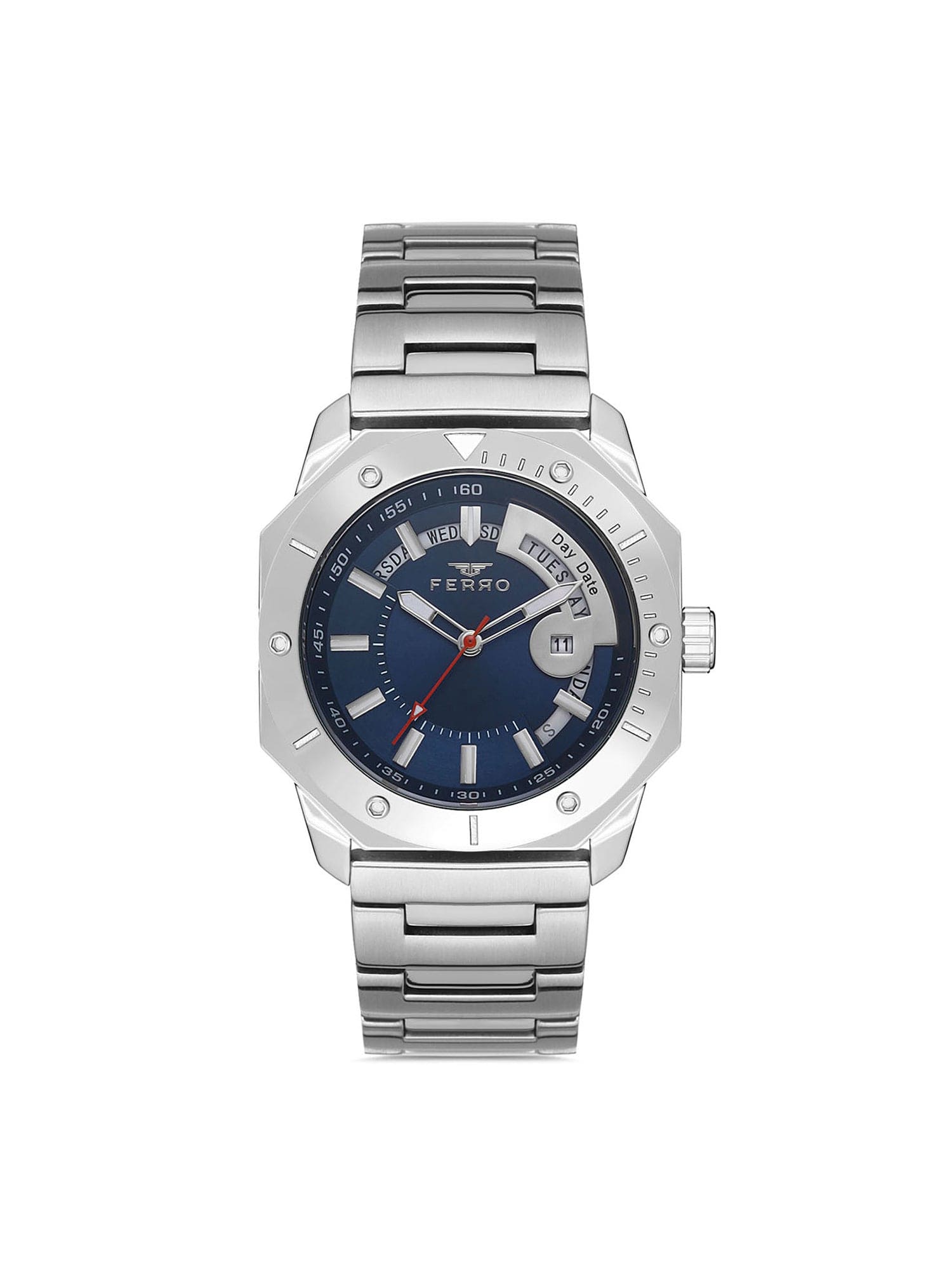 Ferro Quartz with Day & Date Men's Watch - F11198A-A3