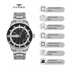 Ferro Quartz Men's Watch - F11200A-A2