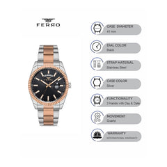 Ferro Quartz Men's Watch - F11211A-E2