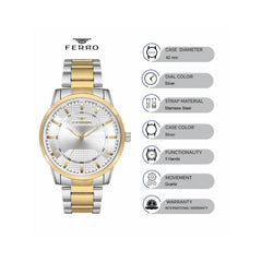 Ferro Quartz Men's Watch - F11223A-D