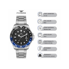 Ferro F11253A-A7 Lucca Analog Watch for Men