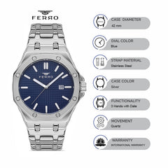 Ferro F11290A-A3 Spezia Analog Watch for Men