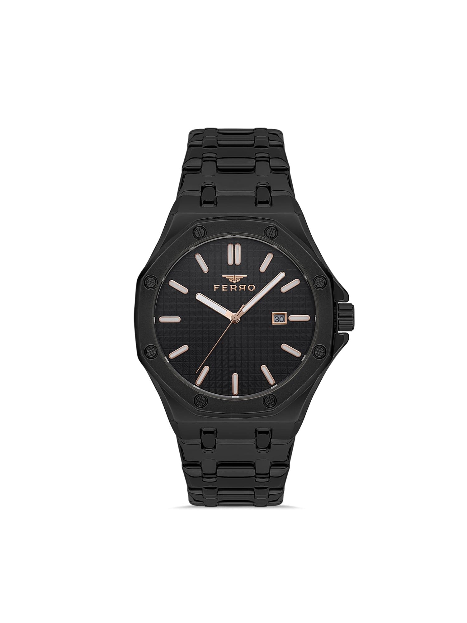 Ferro Quartz with Date Men's Watch - F11290A-G