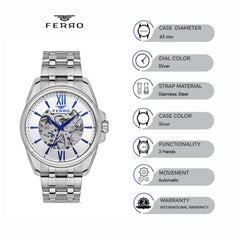 Ferro Automatic Men's Watch - F11323A-A
