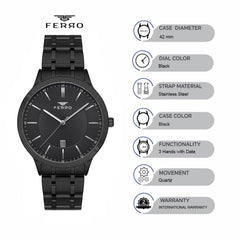 Ferro F11333A-G Pisa Analog Watch for Men