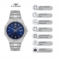 Ferro Quartz Men's Watch - F11357A-A3