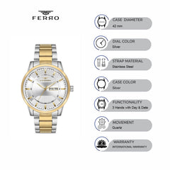 Ferro Quartz Men's Watch - F11931A-D
