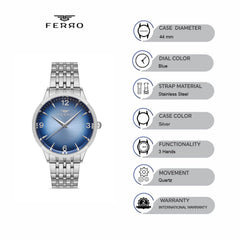 Ferro Quartz Men's Watch - F11932A-A3