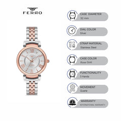 Ferro Quartz Women's Watch - F21065A-1113-E