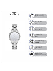 Ferro Quartz Women's Watch - F21124A-A