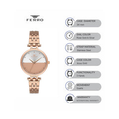 Ferro Quartz Women's Watch - F21203A-C4