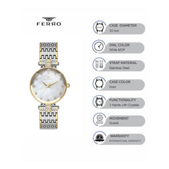 Ferro Venedik Analog Watch for Women F21917A-D
