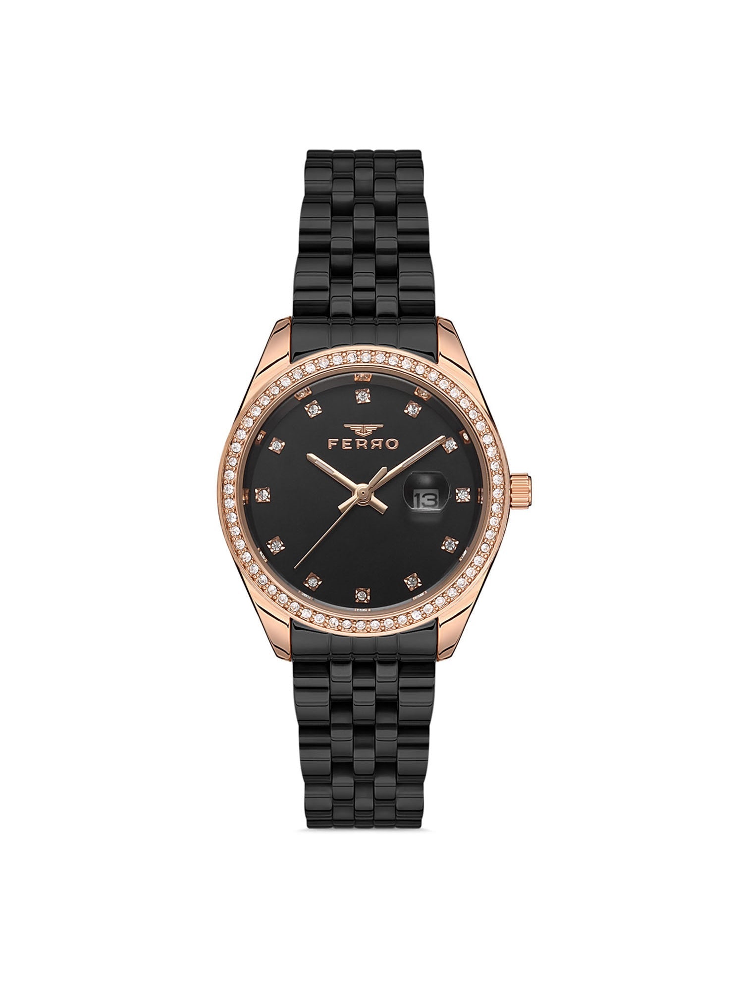 Ferro Crystals Quartz Women's Watch - F21923A-R