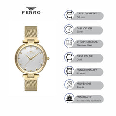 Ferro Quartz Women's Watch - F21926C-B
