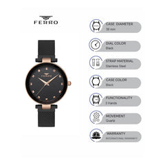 Ferro Quartz Women's Watch - F21926C-R