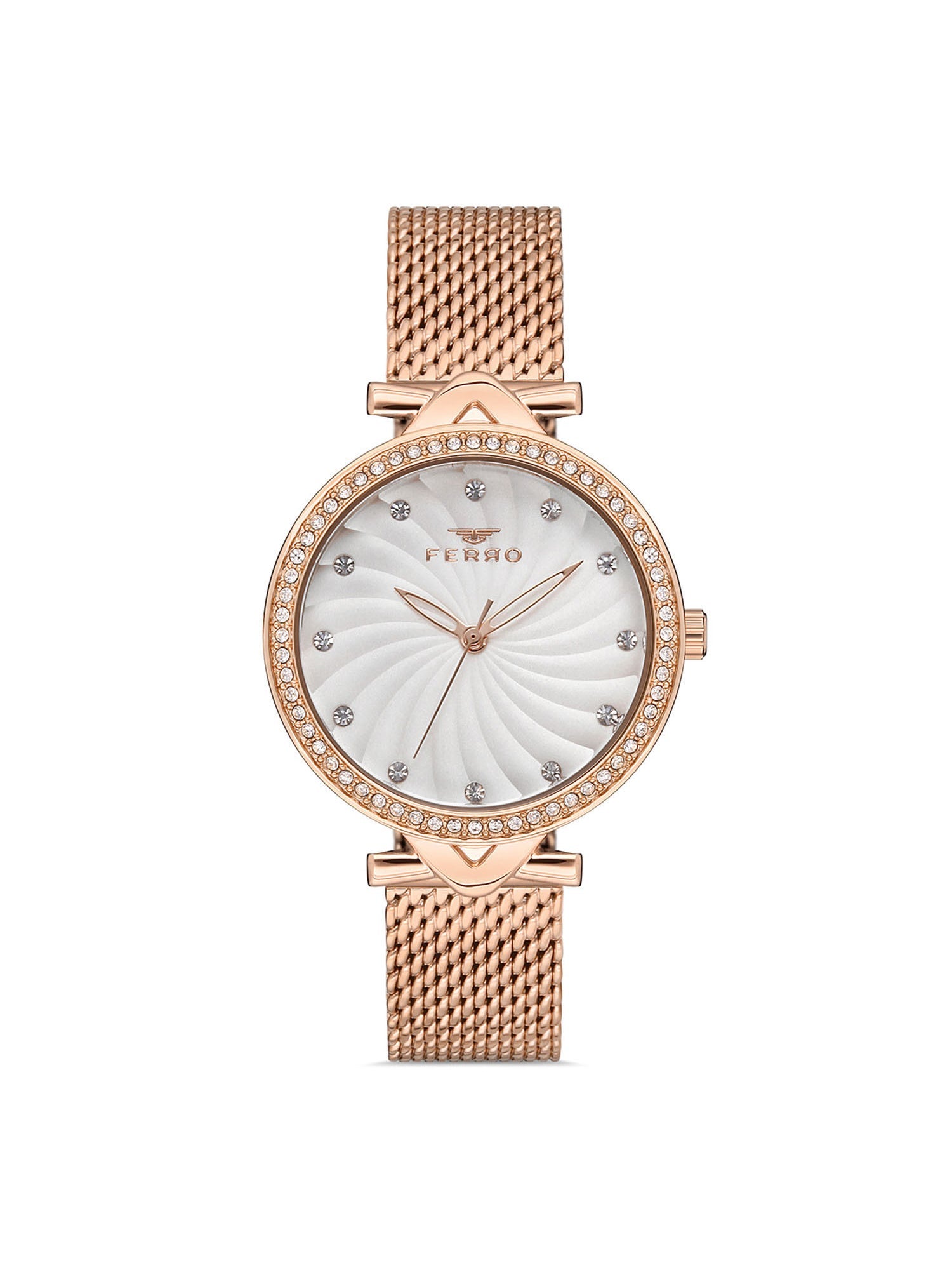 Ferro Crystals Quartz Women's Watch - F2665C-C