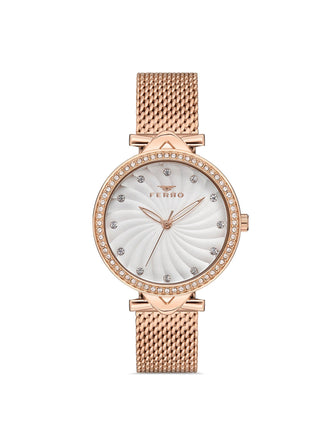 Ferro Crystals Quartz Women's Watch - F2665C-C
