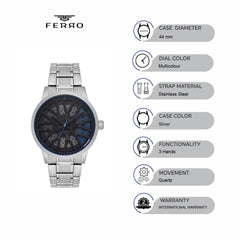 Ferro Quartz Men's Watch - F40060A-119-A