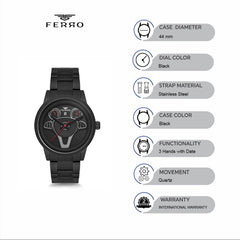 Ferro Quartz Men's Watch - F40061A-120-R